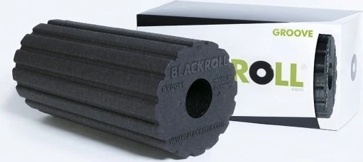 Masažinis volas BLACKROLL® GROOVE STANDARD, juodos spalvos