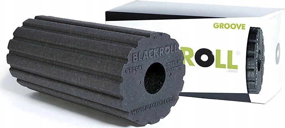 Masažinis volas BLACKROLL® GROOVE STANDARD, juodos spalvos