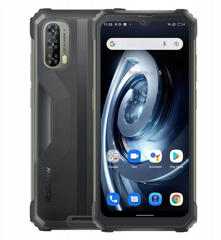 Blackview Rugged BL7000 Dvigubas 5G 6.78" FHD+IPS 1080x2460 8Gb+256Gb MT6835V Aštuonių branduolių 2.4GHz kamera Priekinė 32MP Galinė 50+20MP Naktinio matymo NFC Pirštinių režimas DI 7500mAh Be įkrovimo Android 15 Juodas