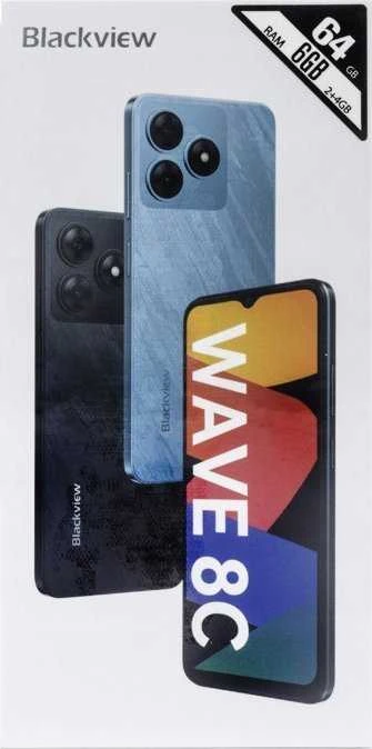 Išmanusis telefonas Blackview Wave 8C 2GB+4GB/64GB juodas (36083)