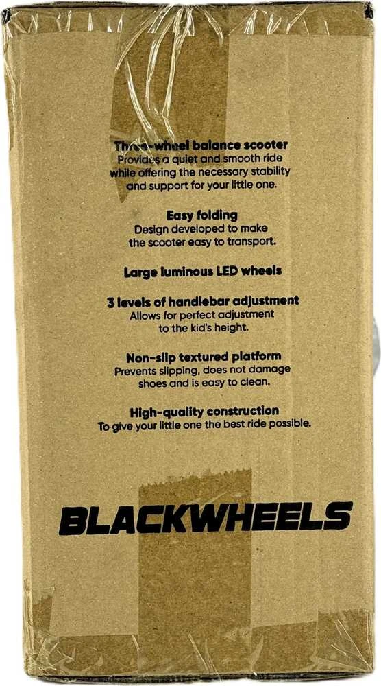 Blackwheels paspirtukas Blackwheels triratis paspirtukas Blink Soft rusvai gelsvas