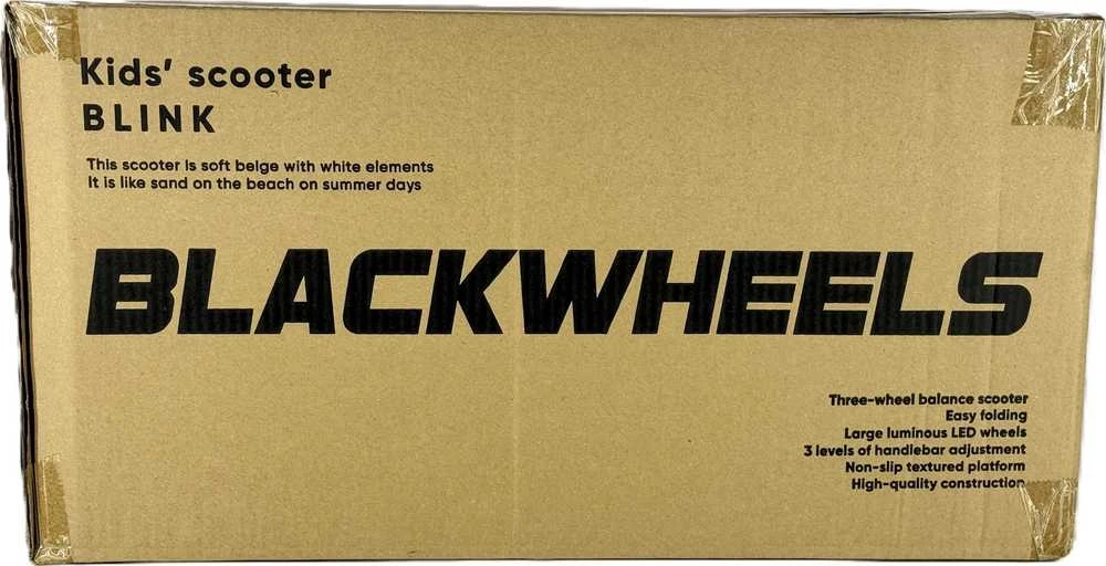 Blackwheels paspirtukas Blackwheels triratis paspirtukas Blink Soft rusvai gelsvas