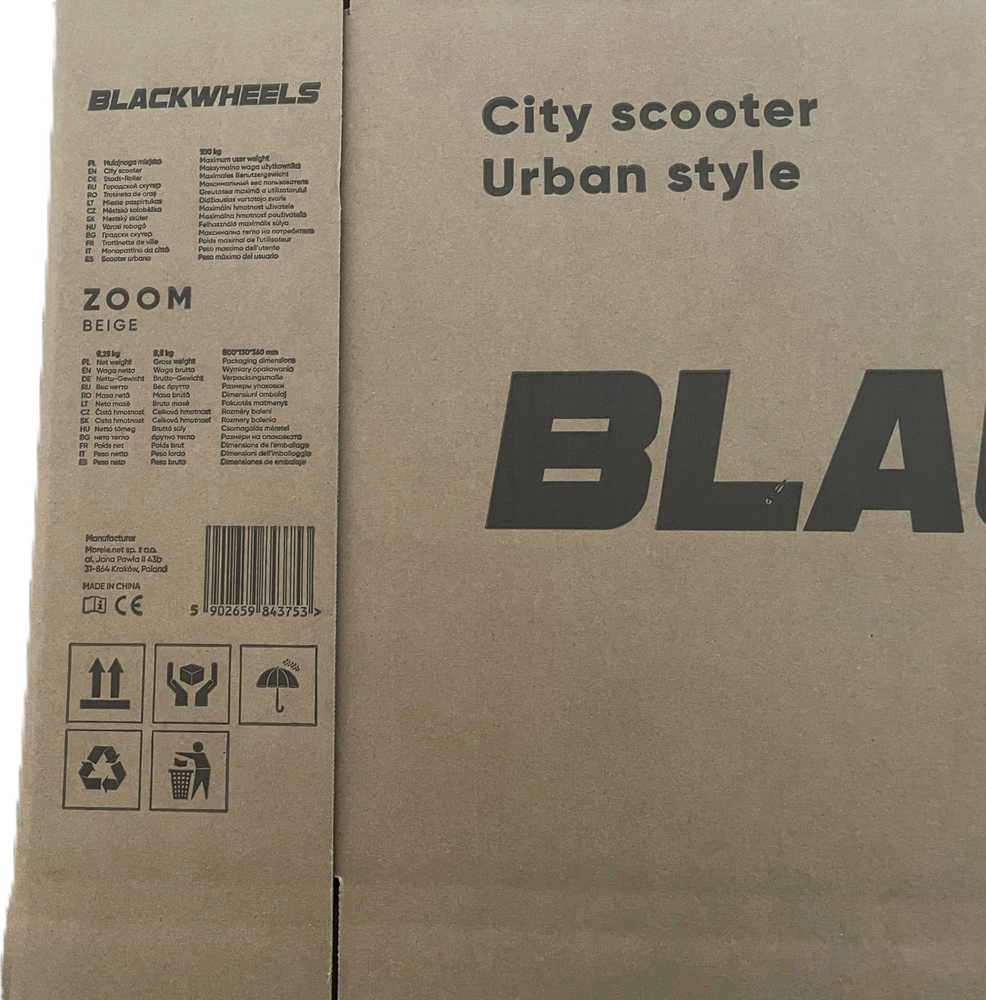 Paspirtukas Blackwheels Zoom Pilka (5902659843753)