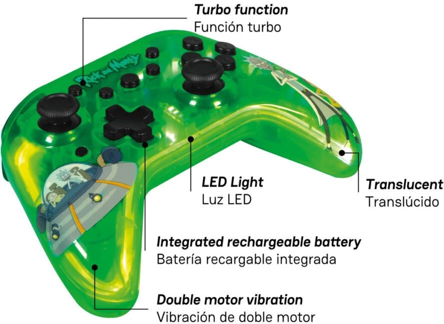 „Blade Controller“ Rick ir Morty žaidimai, skirti „Switch“ konsolei