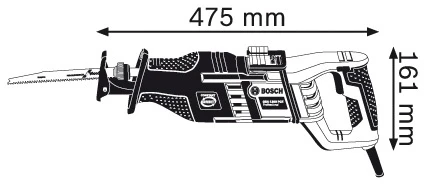 Bosch Universalus pjūklas GSA 1300 PCE
