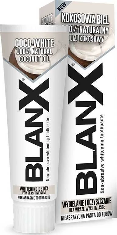 Blanx Coco Baltas balinanti dantų pasta su kokosų aliejumi 75ml