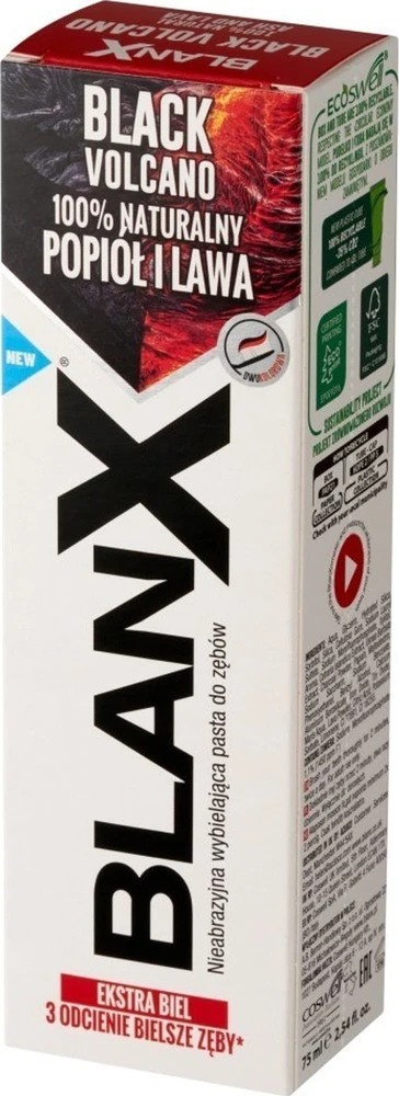 BlanX BLANX PASTA Juodas VOLCANO 75ml