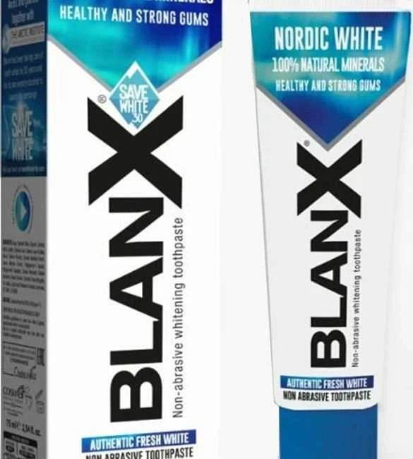 Blanx Nordic Baltas balinanti dantų pasta 75ml