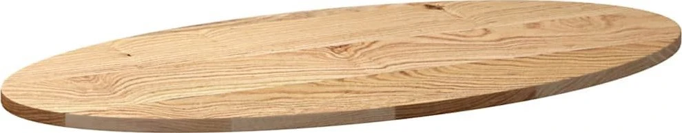 Stalviršis, 100x50x2 cm, ąžuolo medienos masyvas, ovalo formos