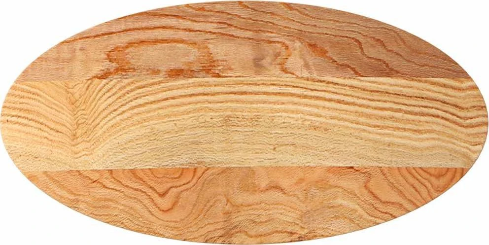Stalviršis, šviesiai rudas, 100x50x2 cm, ąžuolo masyvas, ovalo