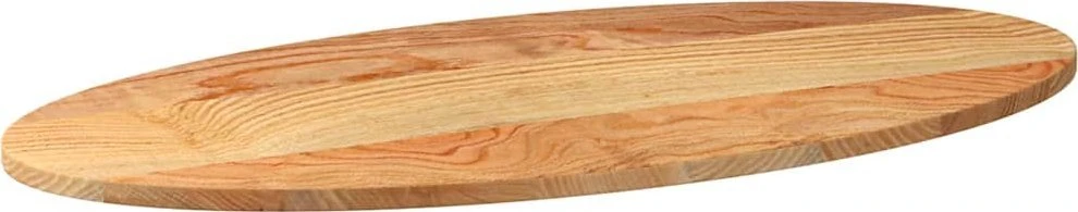 Stalviršis, šviesiai rudas, 100x50x2 cm, ąžuolo masyvas, ovalo