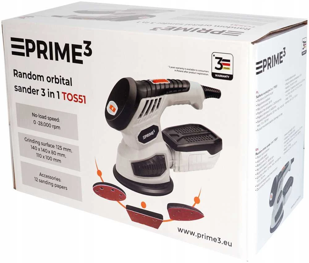 Šlifuoklis Blaupunkt šlifuoklis vibracinis PRIME3 TOS51