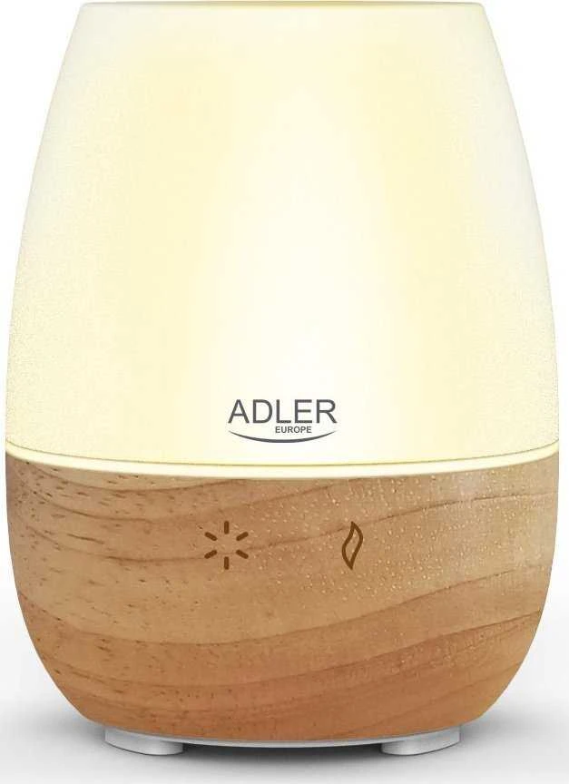 Drėkintuvas Adler | Ultragarsinis aromatų difuzorius | AD 7967 | Ultragarsinis | Tinka kambariams iki 25 m² | Brownas/Baltas