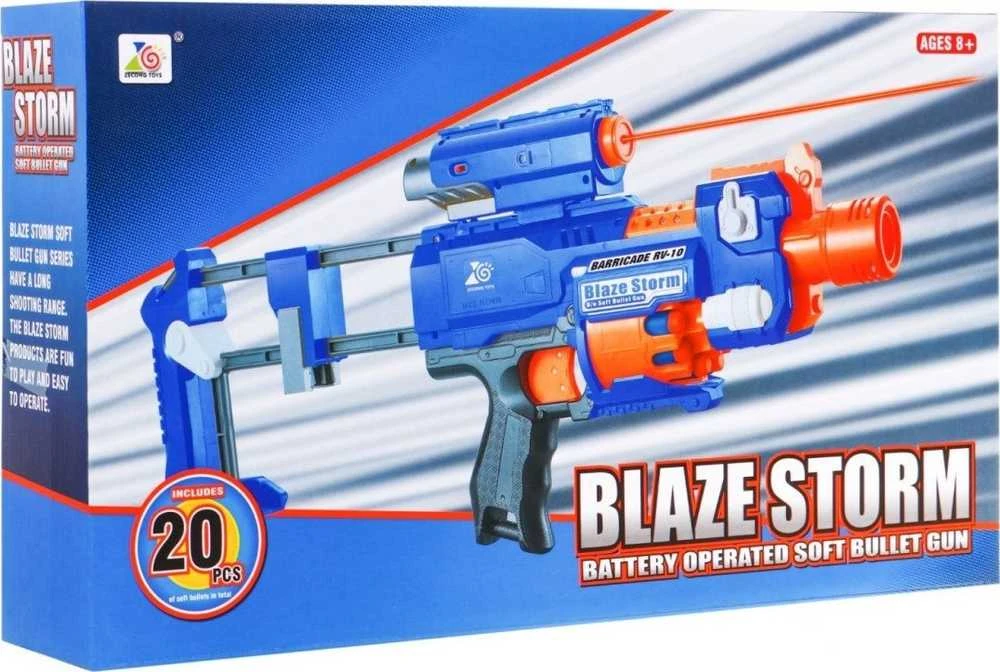 Ramiz Blaze Storm automatinis šautuvas su lazeriniu taikikliu BARRICADE RV-10 lazerinis (nuo 8 metų)