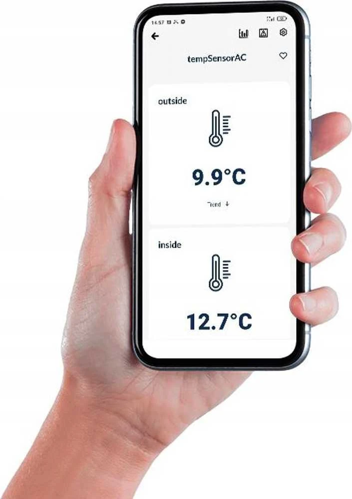 BleBox tempSensorAC - WiFi temperatūros jutiklis, 230VAC - iki 4 temperatūros zondų