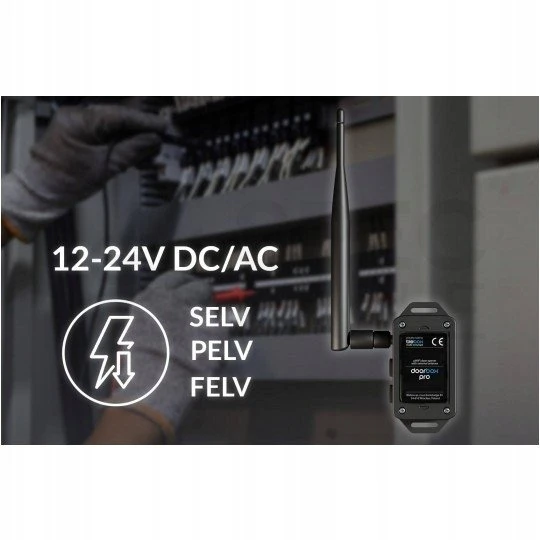 BleBox doorbox PRO – durų ir vartų valdiklis 12–24 V AC/DC WiFi – Android / iOS programėlė