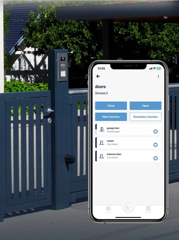 BleBox doorbox PRO – durų ir vartų valdiklis 12–24 V AC/DC WiFi – Android / iOS programėlė