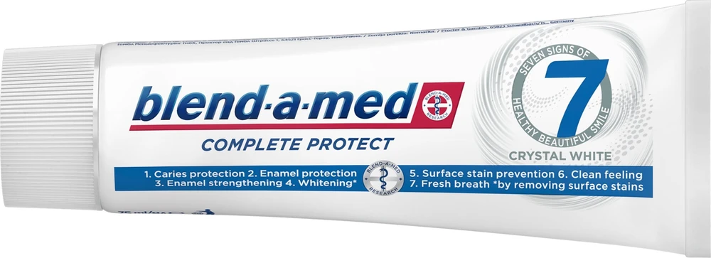 Dantų pasta BLEND A MED Complete Protect 7 Complete Baltas, 75ml