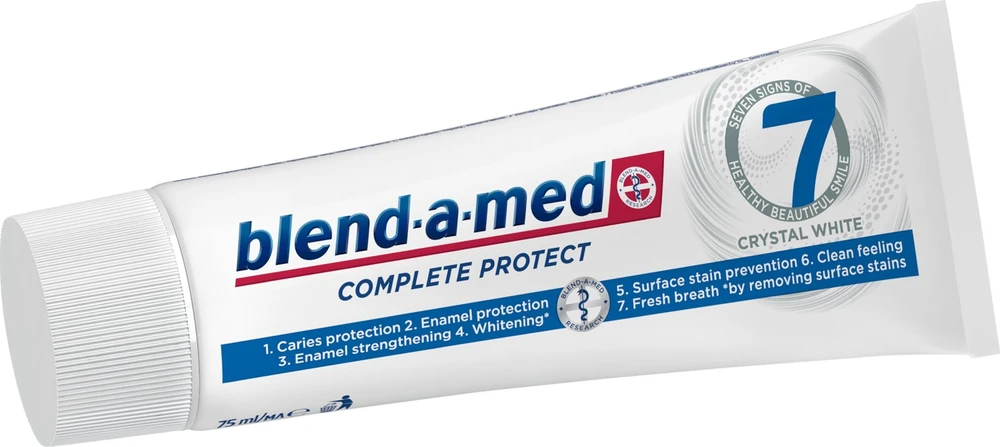 Dantų pasta BLEND A MED Complete Protect 7 Complete Baltas, 75ml