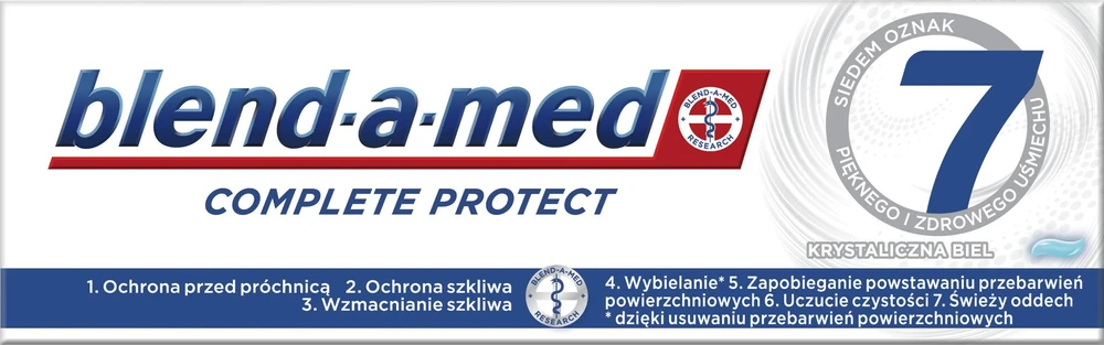 Dantų pasta BLEND A MED Complete Protect 7 Complete Baltas, 75ml