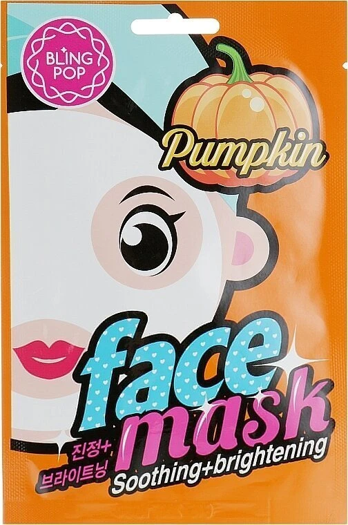 BLING POP PUMPKIN SOOTHING + BRIGHTENING veido kaukė, 20 ml
