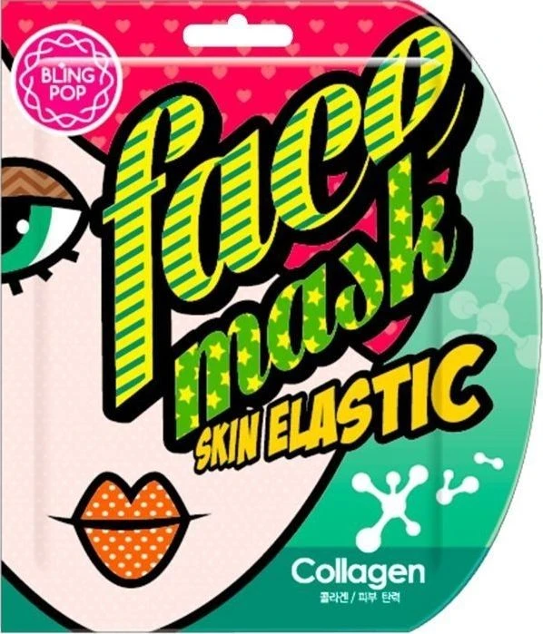Blingpop BLING POP SKIN ELASTIC COLLAGEN veido kaukė, 25 ml