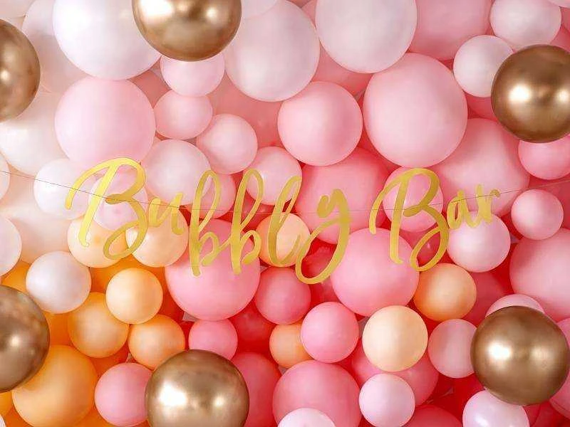 PartyDeco Blizgantys balionai auksiniai, 30cm, 10vnt