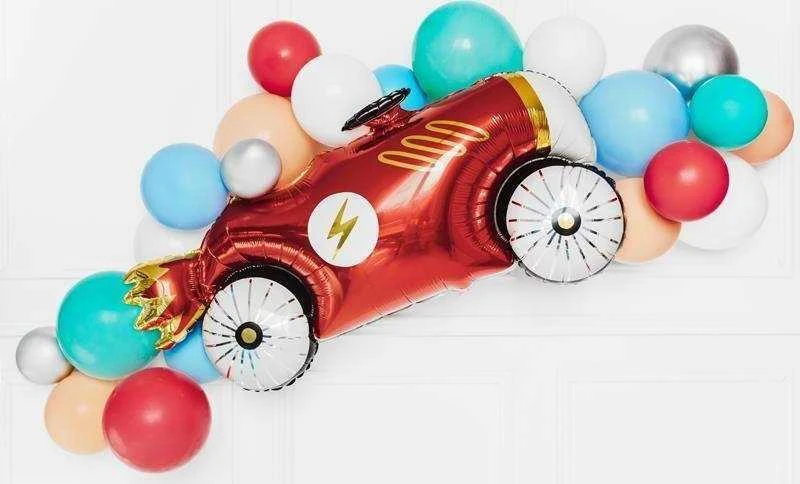 PartyDeco Blizgūs sidabriniai balionai (10vnt)