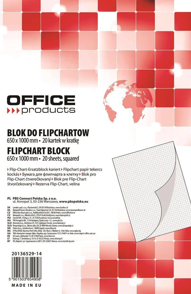 Office Products flipchart popieriaus blokas
