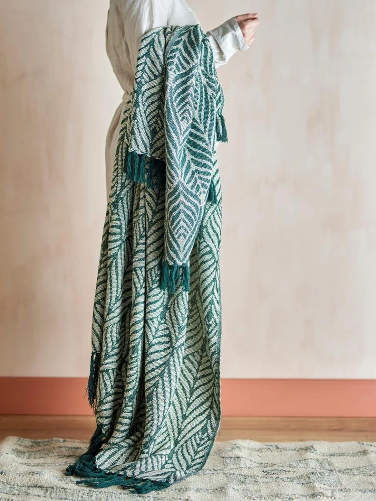 Bloomingville Creative Collection Ugento pledas, žalias, medvilnė (82066529)