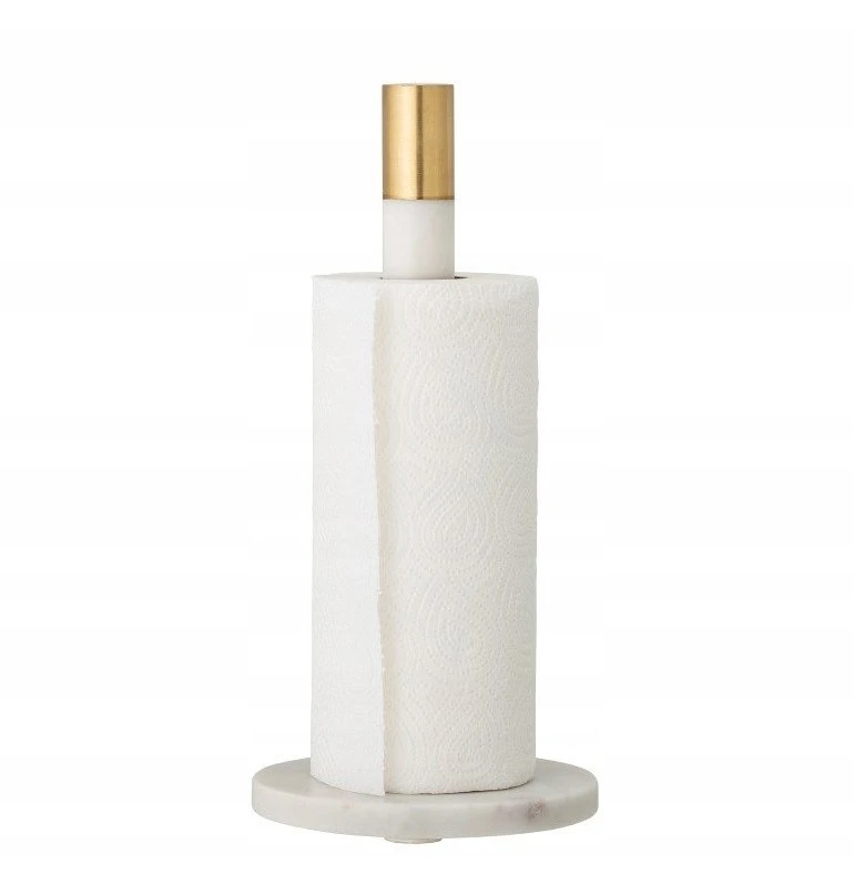 „Bloomingville“ – „Emira“ popierinių rankšluosčių laikiklis, aukštis 32 cm – baltas marmuras