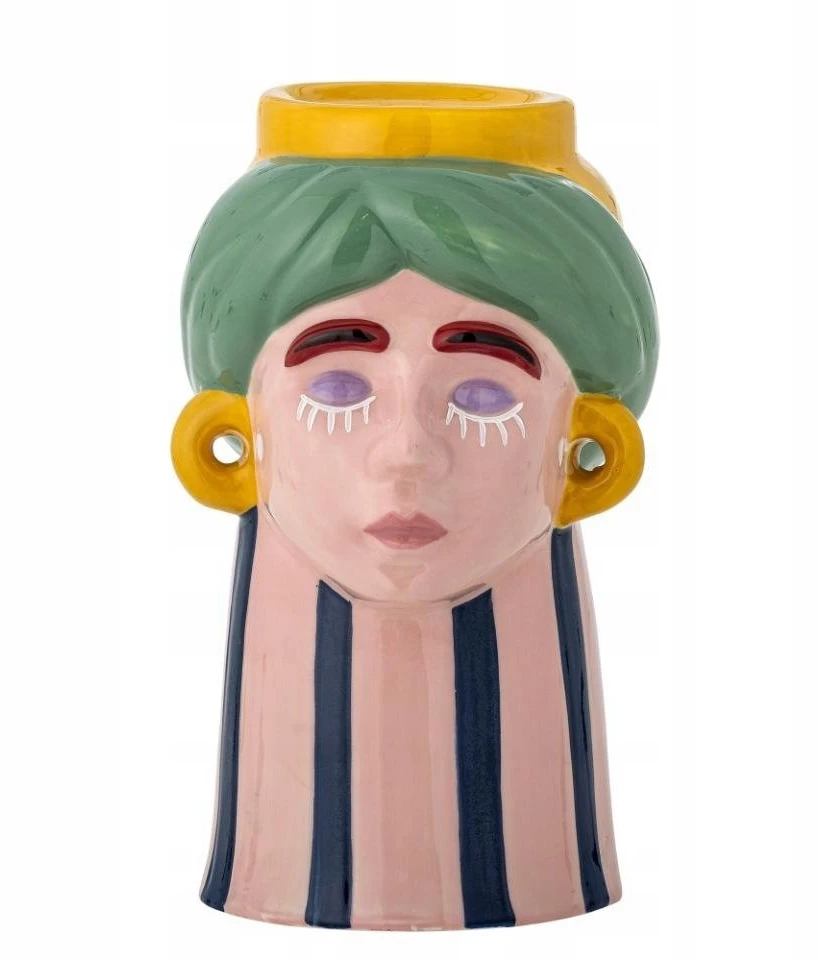 „Bloomingville“ – „Miss Jody“ vaza – rožinė – akmens masės dirbiniai