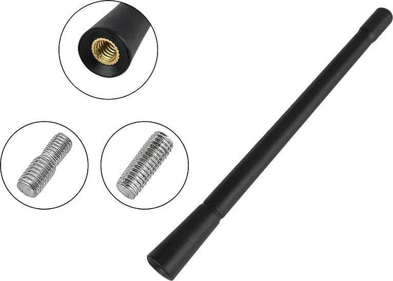 Automobilio antenos stiebas su srieginiais adapteriais