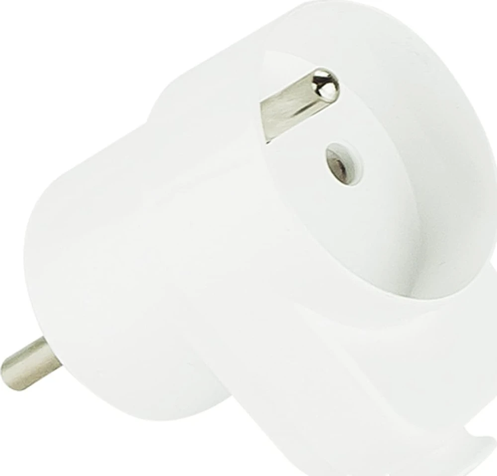 Blow 2382# Baltas kampinis kištukas wt-16g su elektros lizdu