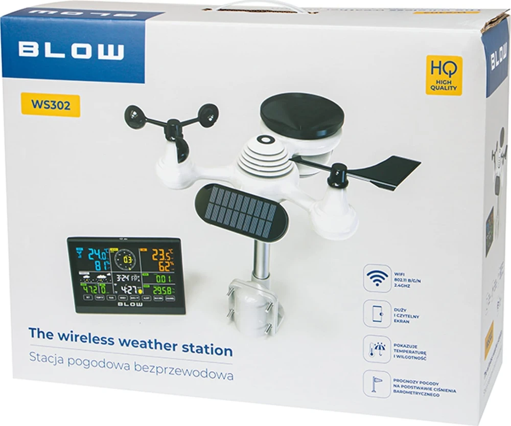 BLOW WS302 WIFI belaidė oro stotis