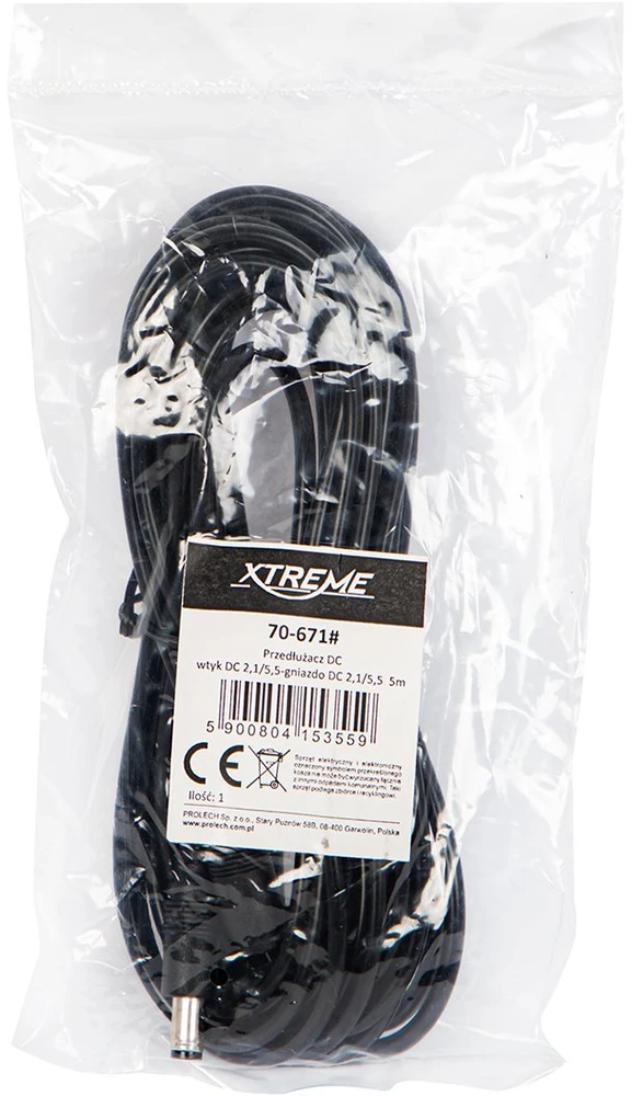 Xtreme DC prailginimo laidas 5 m pakuotėje