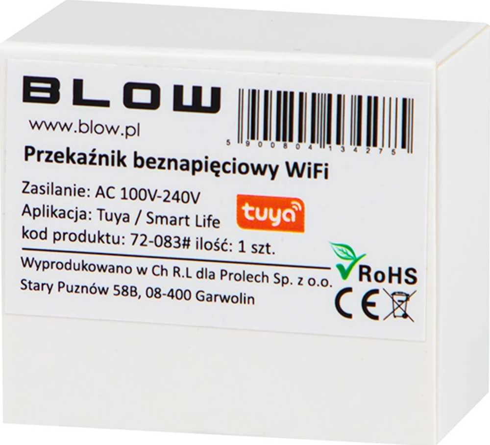 Blow Išmanioji be įtampos WiFi relė TUYA
