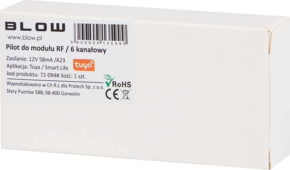 Blow 6 kanalų RF modulio nuotolinio valdymo pultas
