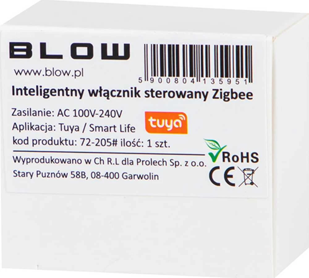 Blow Išmanusis Zigbee valdomas TUYA sieninis jungiklis