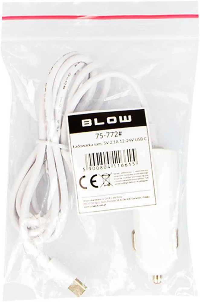 Blow Automobilinis įkroviklis 5V 2.1A 12-24V USB-C