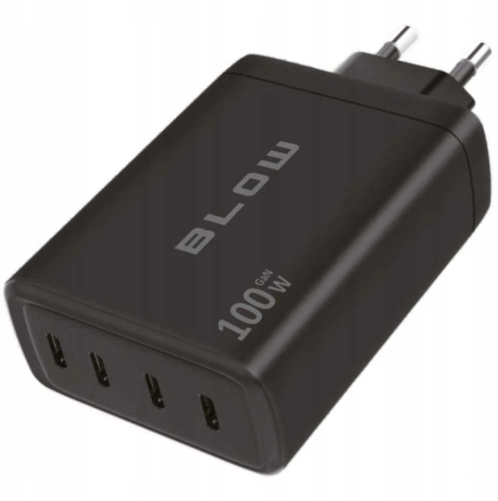Blow Sieninis įkroviklis USB-Cx4 PD 100W GAN juodas