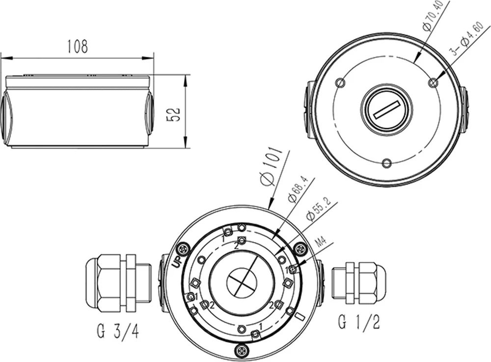 Blow Fotoaparato dėžutė metalinė balta BL-D31W