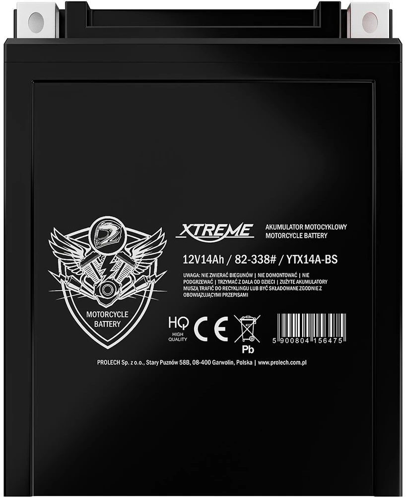 Blow Motociklo akumuliatorius 12V 14Ah XTREME dešinysis+