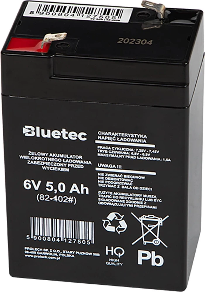 Blow Pūt Gelio baterija 6V 5Ah BLUETEC