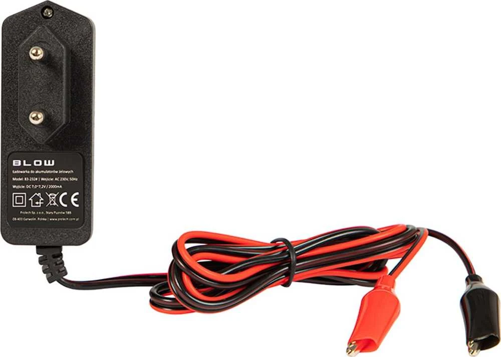 6V 2A LED BLOW gelio akumuliatorių įkroviklis