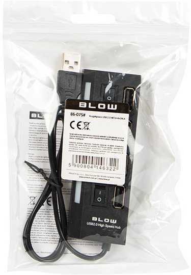 Blow USB skirstytuvas WT.A-4xGN.A HUB-07 juodas