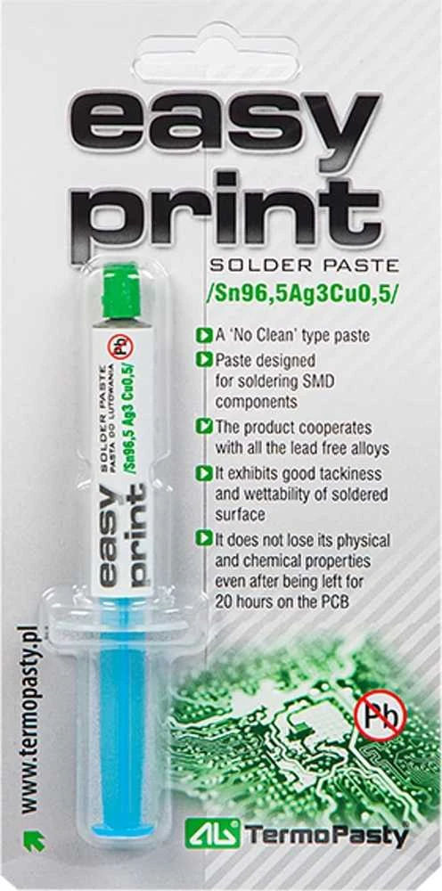 Blow Ag Termopasty Litavimo pasta Easy Print Sn96.5 Ag3 Cu0.5 1.4ml