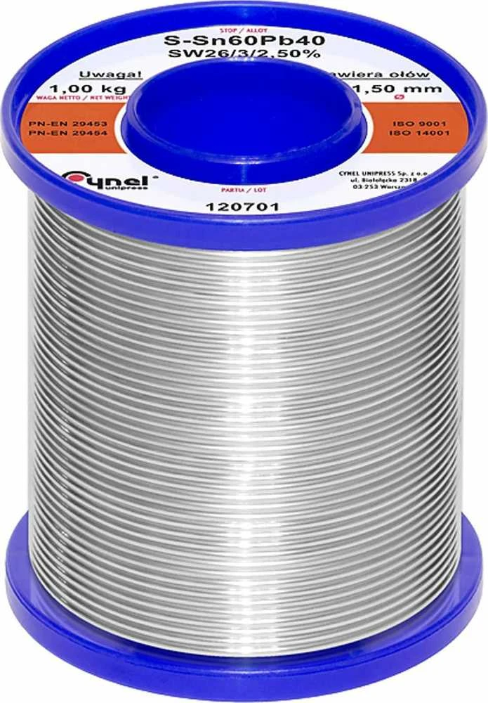 Blow Lydmetalis su fliusu CYNEL LC60-SW26 1.50mm 1kg
