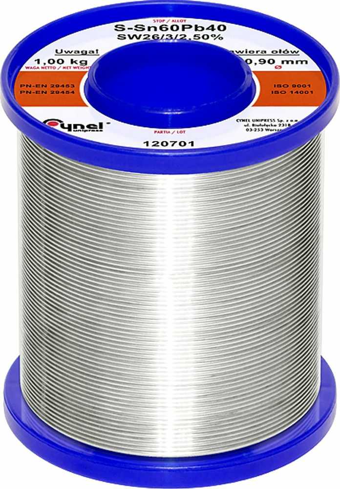 Blow Lydmetalis su fliusu CYNEL LC60-SW26 0.90mm 1kg