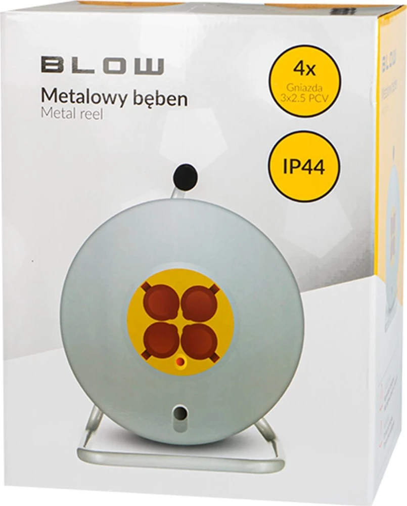 Blow metalinis kabelio būgnas su 4 lizdais